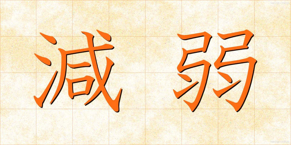 減弱 (げんじゃく)