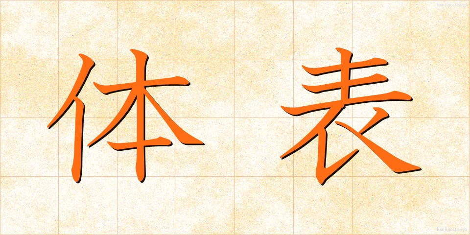 体表 (たいひょう)