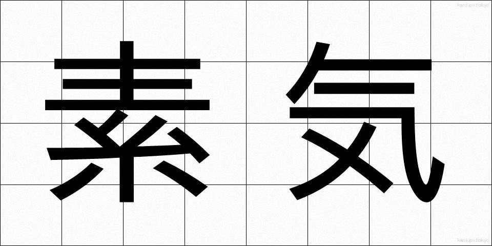 素気 (そっけ)