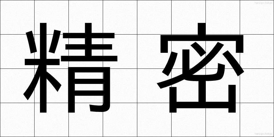 精密 (せいみつ)