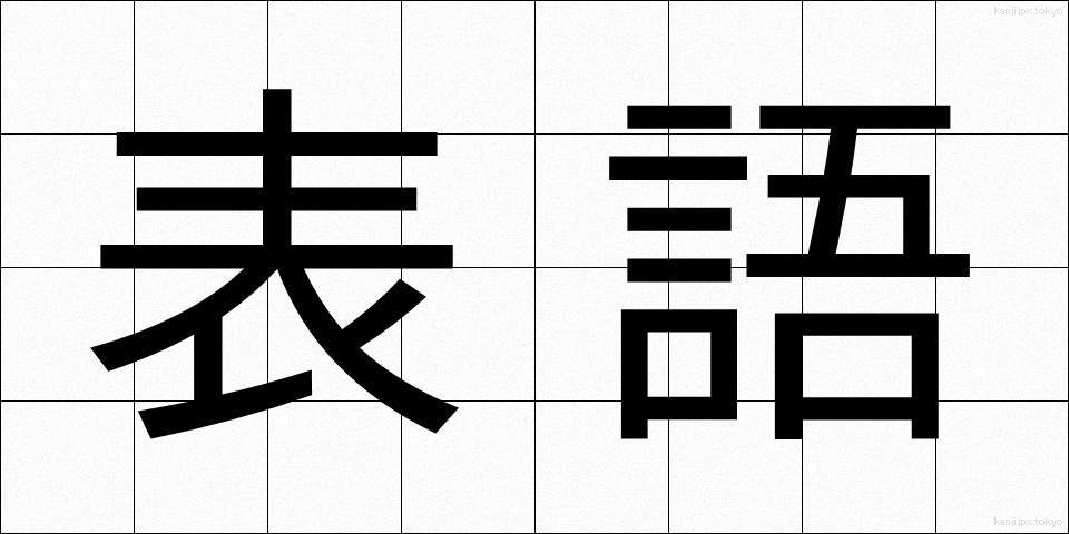 表語 (ひょうご)