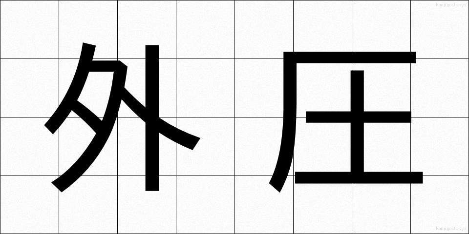 外圧 (がいあつ)
