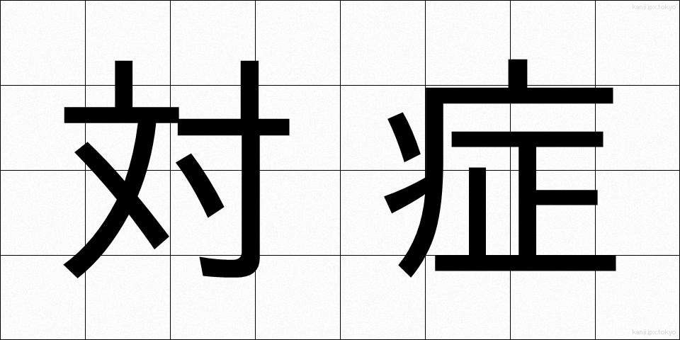 対症 (たいしょう)