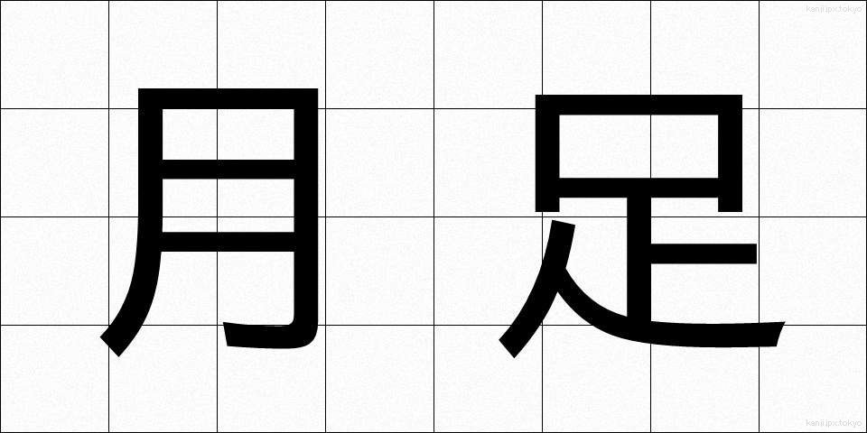 月足 (げっそく)