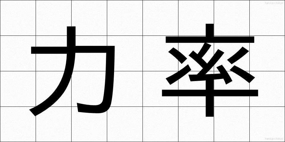 力率 (りきりつ)