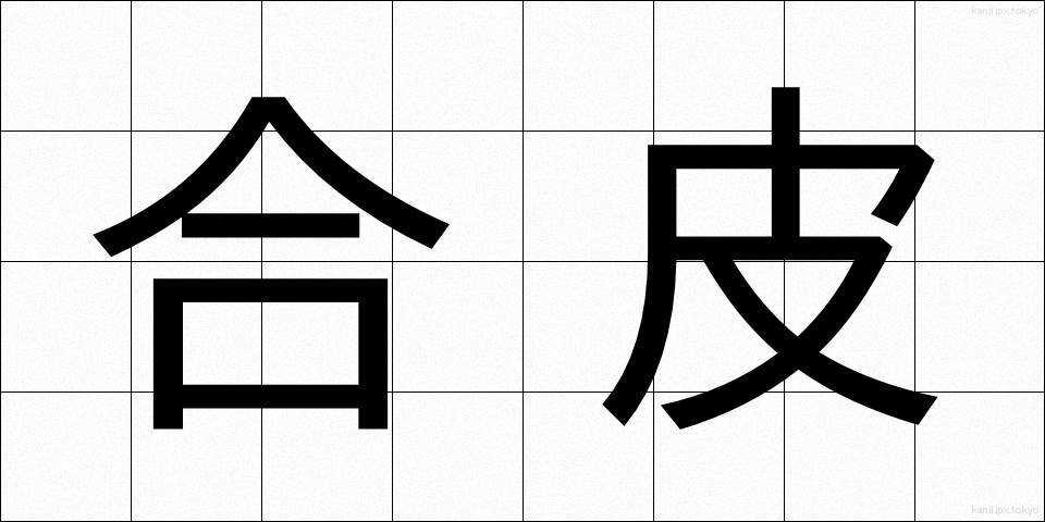 合皮 (ごうひ)