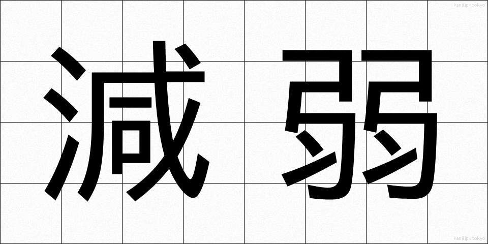 減弱 (げんじゃく)