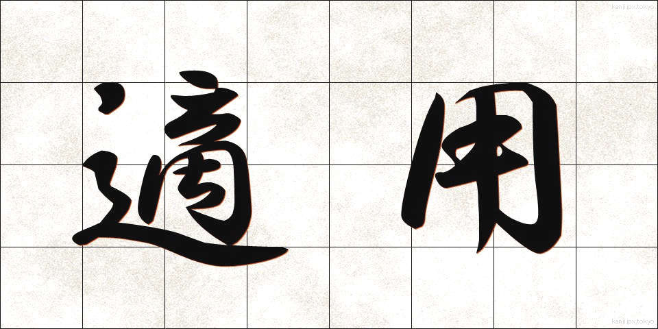 適用 (てきよう)