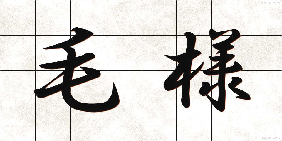 毛様 (もうよう)