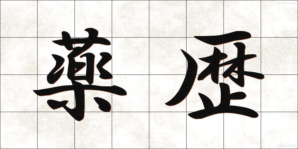 薬歴 (やくれき)
