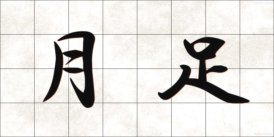 月足 (げっそく)