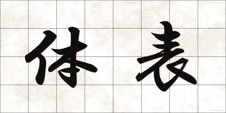 体表 (たいひょう)