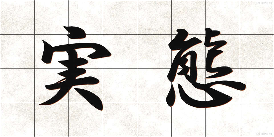 実態 (じったい)