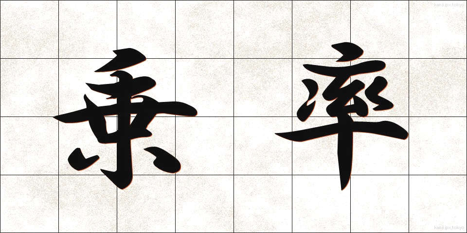 乗率 (じょうりつ)