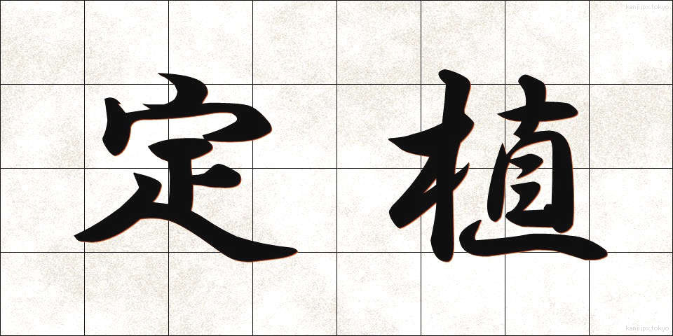 定植 (ていしょく)