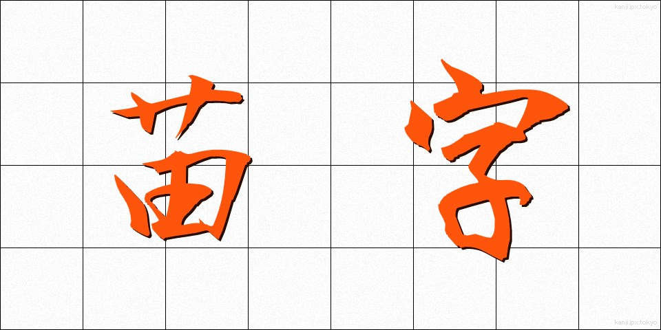 苗字 (みょうじ)