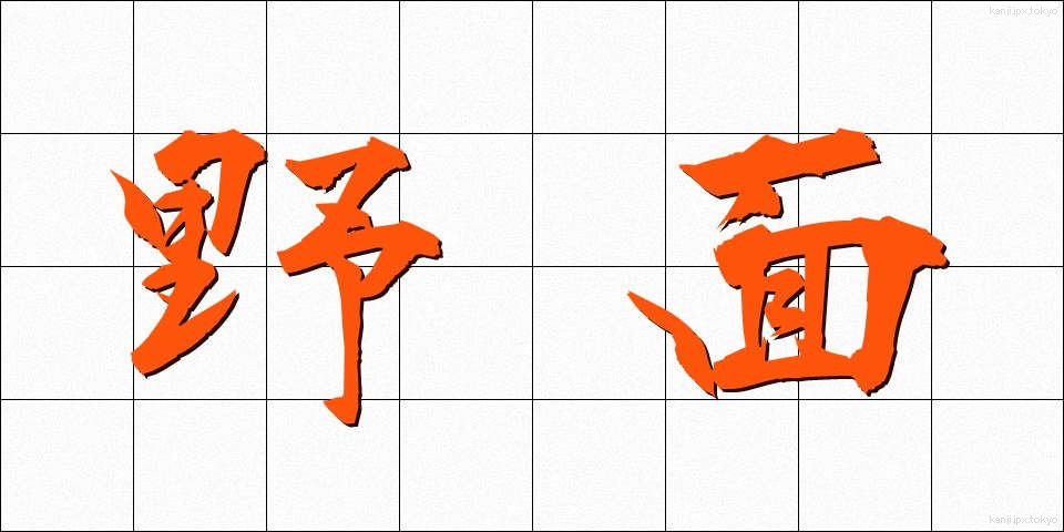 野面 (のめん)