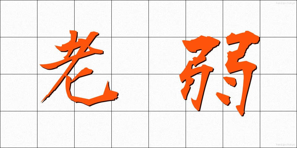 老弱 (ろうじゃく)