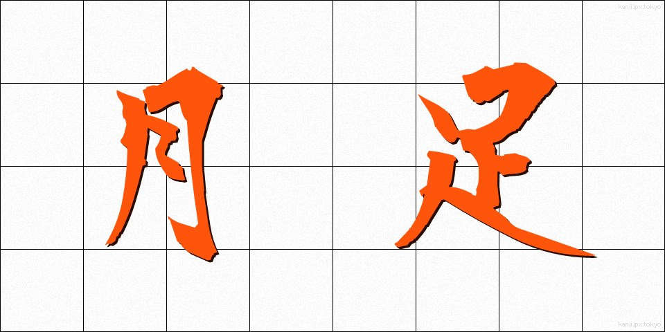 月足 (げっそく)