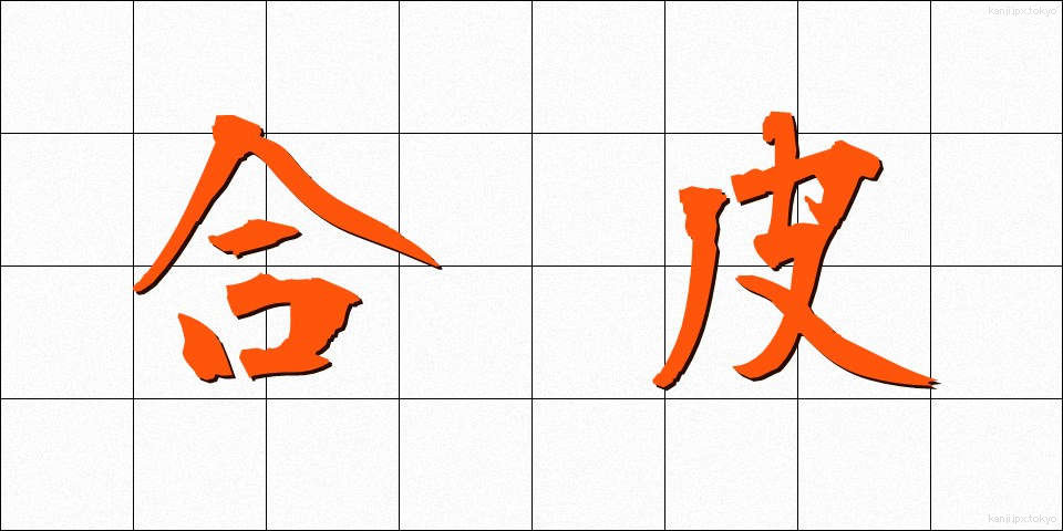 合皮 (ごうひ)
