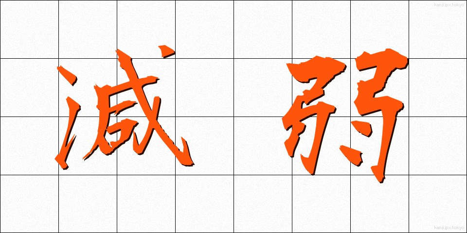 減弱 (げんじゃく)