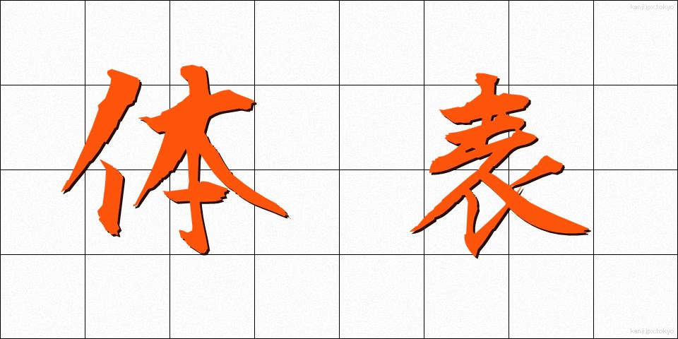 体表 (たいひょう)