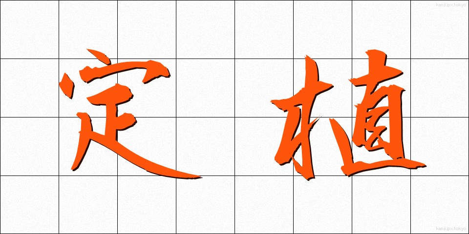 定植 (ていしょく)