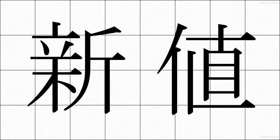 新値 (しんね)