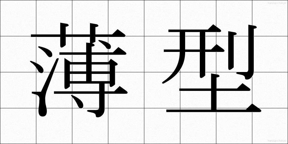 薄型 (うすがた)