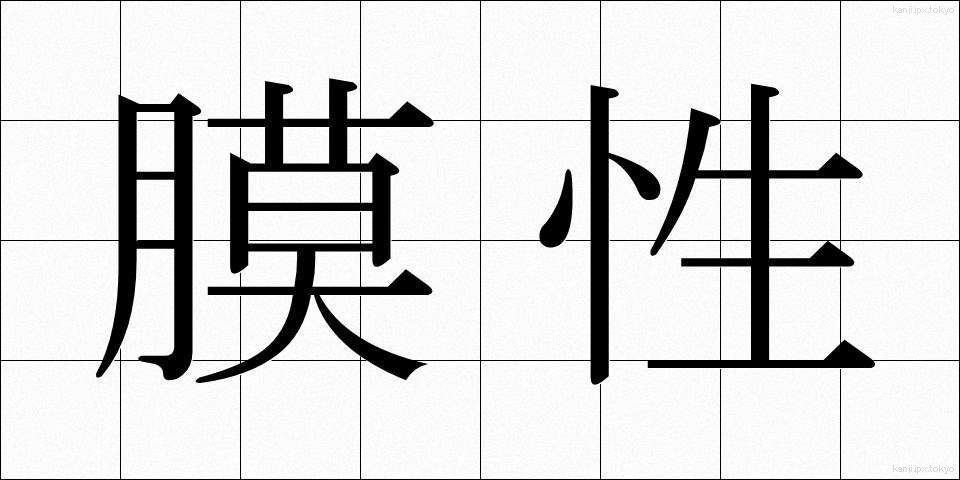 膜性 (まくせい)