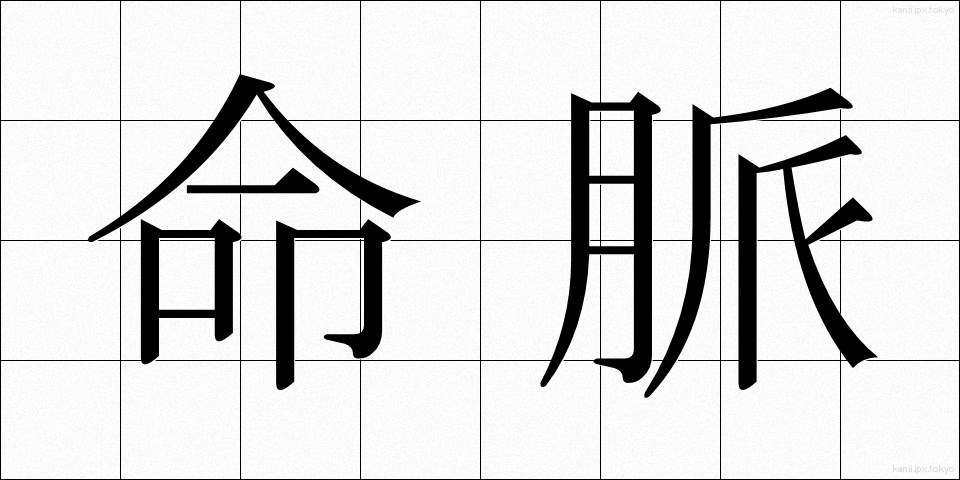 命脈 (めいみゃく)