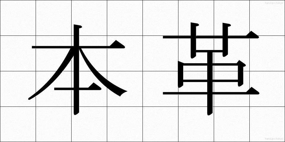 本革 (ほんがわ)