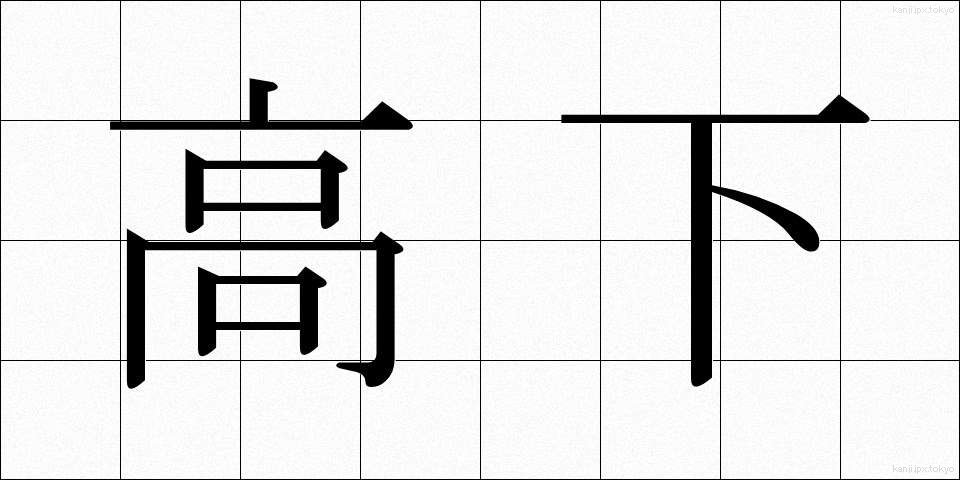 高下 (こうげ)