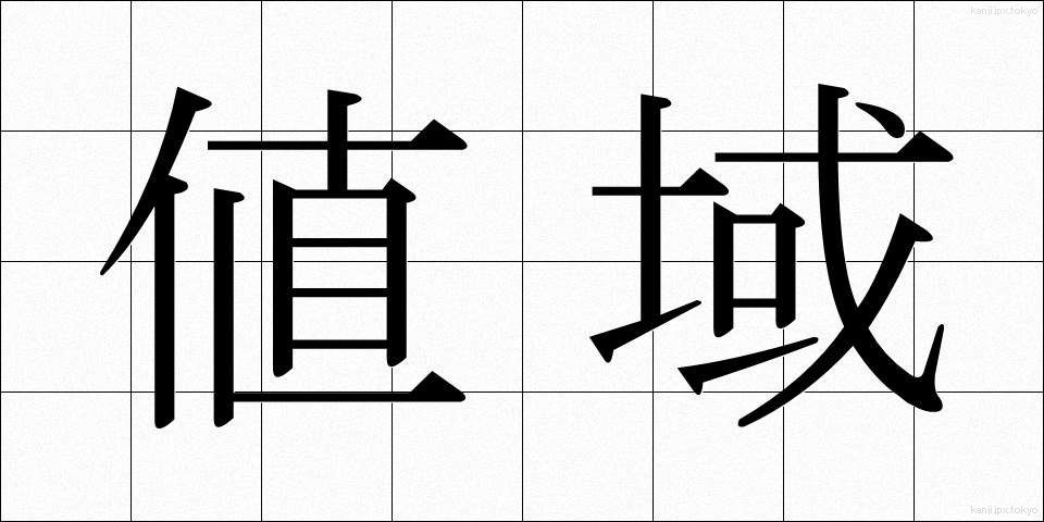 値域 (ちいき)