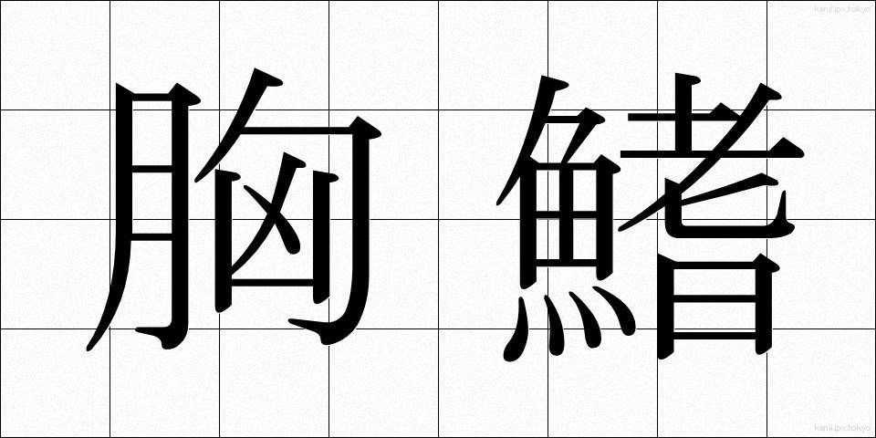 胸鰭 (きょうき)