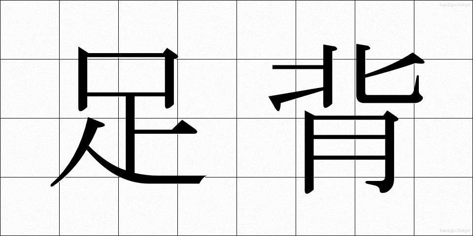 足背 (そくはい)