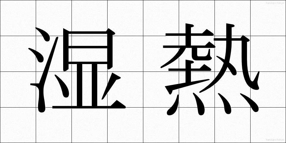 湿熱 (しつねつ)
