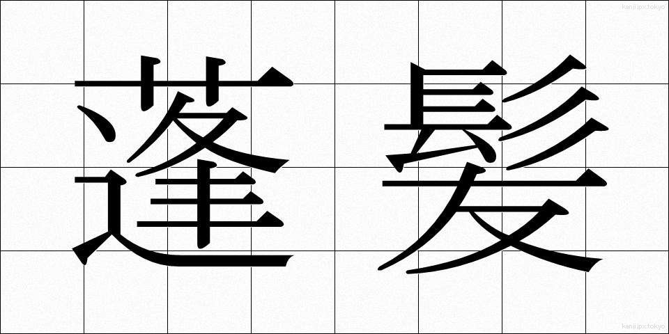 蓬髪 (ほうはつ)