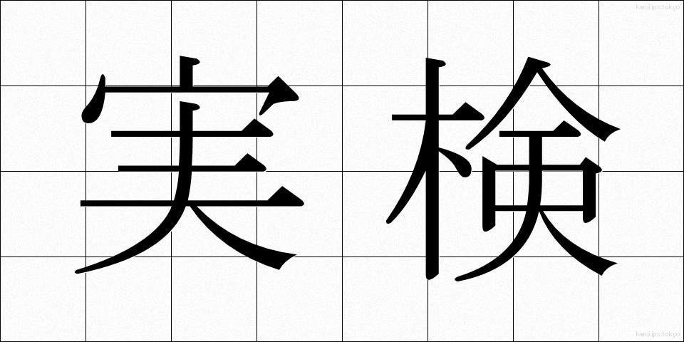 実検 (じっけん)