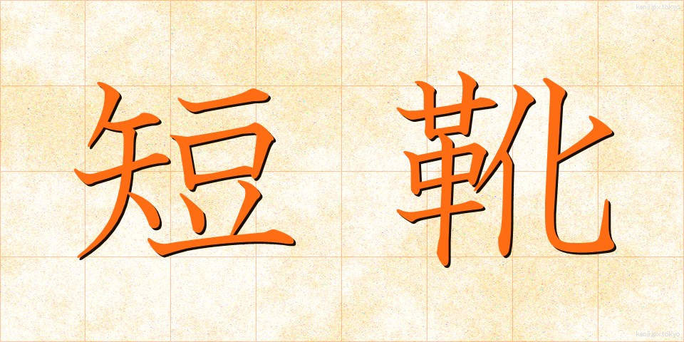 短靴 (たんぐつ)