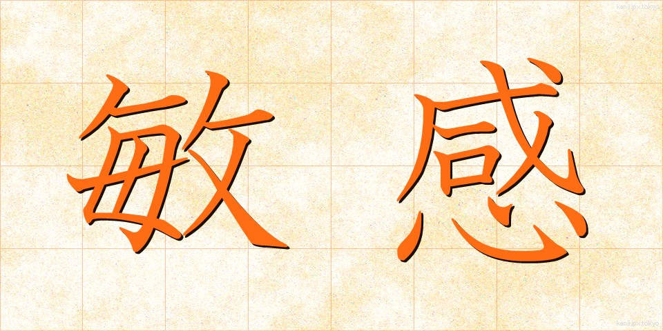 敏感 (びんかん)