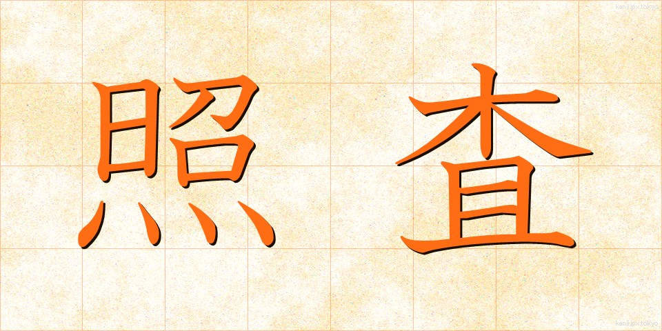 照査 (しょうさ)
