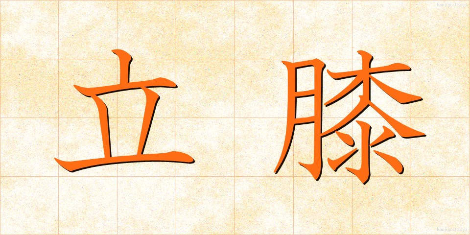 立膝 (たてひざ)