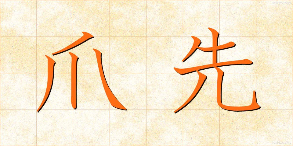 爪先 (つまさき)