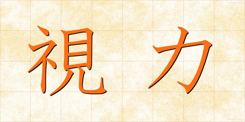 視力 (しりょく)