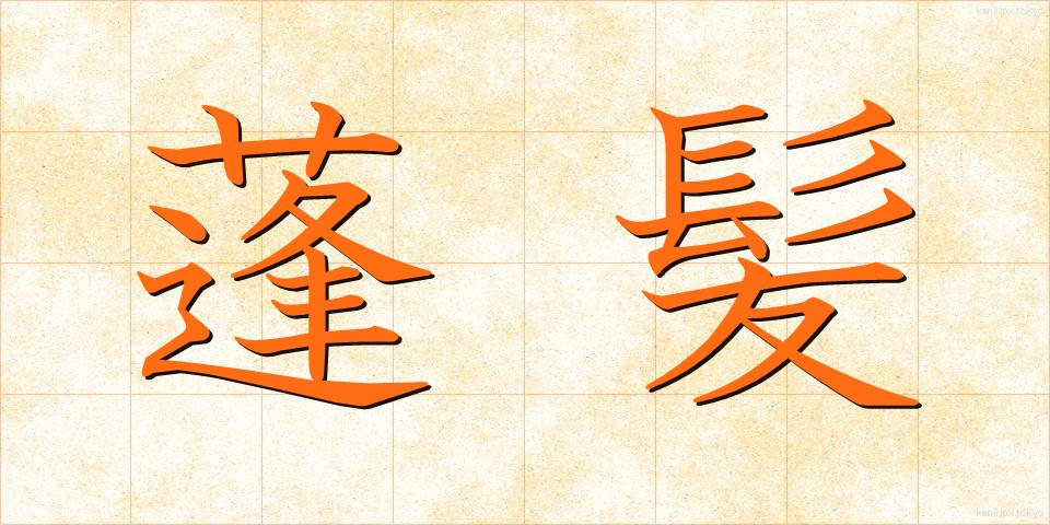 蓬髪 (ほうはつ)