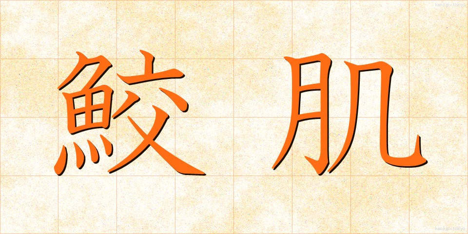 鮫肌 (さめはだ)