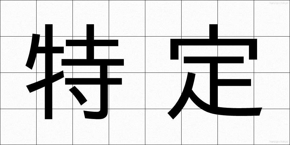 特定 (とくてい)