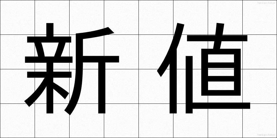 新値 (しんね)
