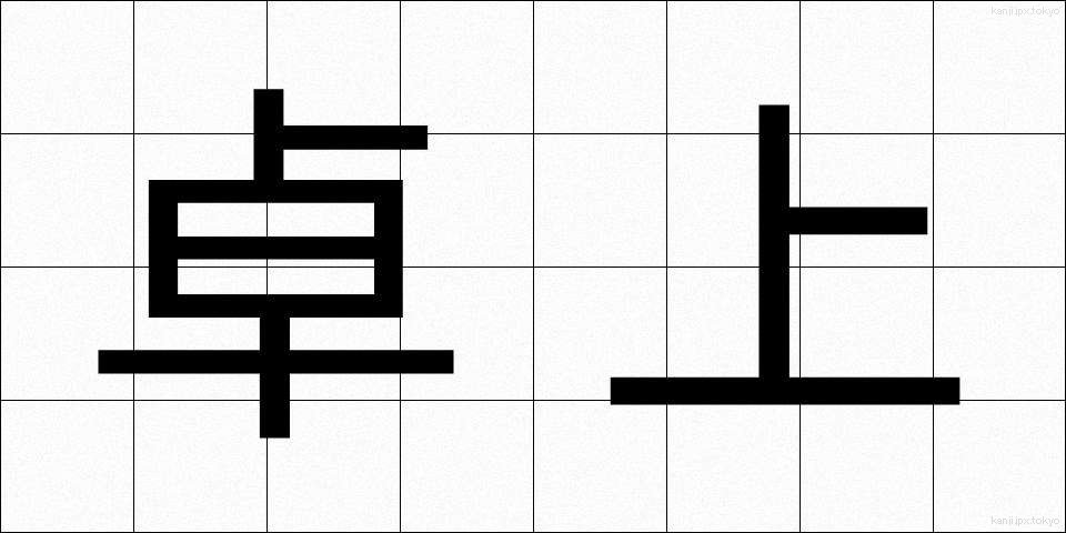 卓上 (たくじょう)